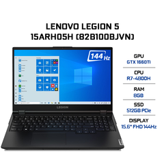 Laptop Lenovo Legion 5 15ARH05H (82B100BJVN) (R7-4800H | 8GB | 512GB | VGA GTX 1660Ti 6GB | 15.6' FHD 144Hz | Win 10)