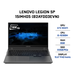 Laptop Lenovo Legion 5P 15IMH05 (82AY003EVN) (i5-10300H | 8GB | 512GB | VGA GTX 1650Ti 4GB | 15.6' FHD 144Hz | Win 10)