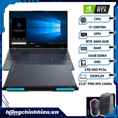 Laptop Lenovo Legion 7 15IMHG05 (81YU007JVN) (i7-10870H | 16GB | 1TB | VGA RTX 2060 6GB | 15.6