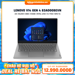 Laptop Lenovo V14 Gen 4 IRU 83A000BEVN (i5-13420H | 8GB | 512GB | Intel UHD Graphics | 14' FHD | Win 11)