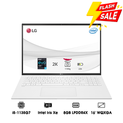 Laptop LG Gram 2021 16ZD90P-G.AX54A5 (i5-1135G7 | 8GB | 512GB | Intel Iris Xe Graphics | 16' WQXGA | DOS)