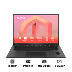 Laptop LG Gram 2022 14Z90Q-G.AJ32A5 (i3-1220P | 8GB | 256GB | Intel UHD Graphics | 14' WUXGA 99% DCI-P3 | Win 11)