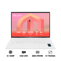Laptop LG Gram 2022 14ZD90Q-G.AX31A5-D (i3-1220P | 8GB | 256GB | Intel UHD Graphics | 14' WUXGA 99% DCI-P3 | DOS) - Không quà tặng