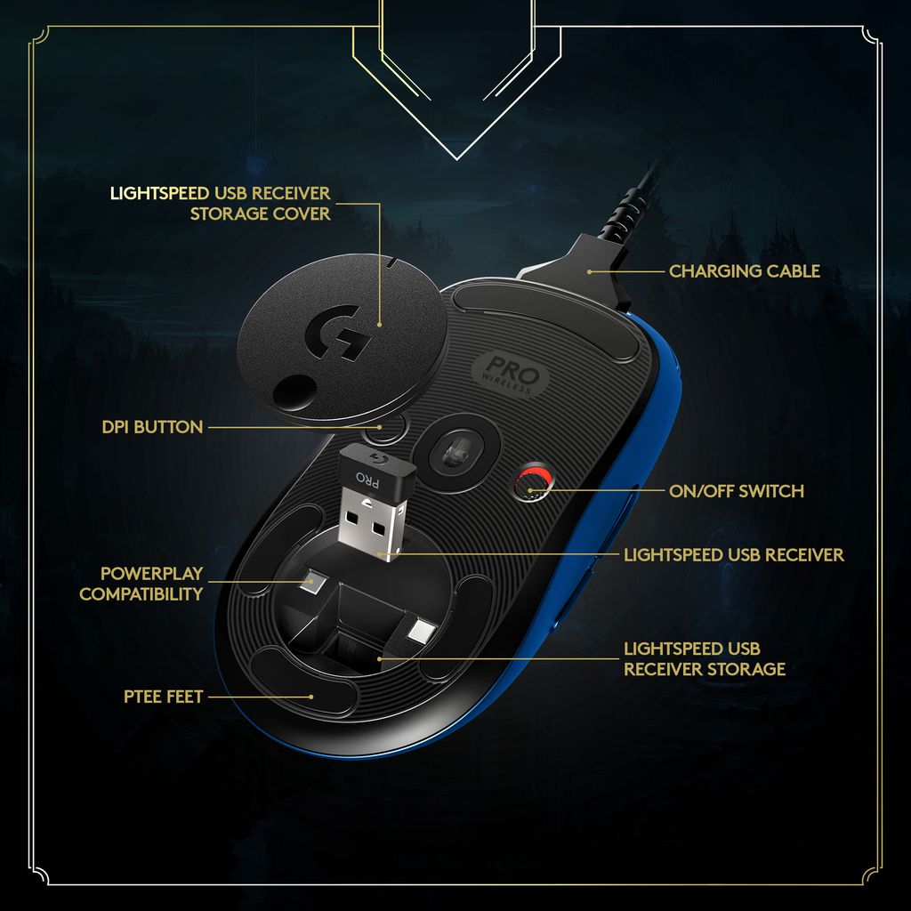 Chuột Logitech G PRO Wireless Gaming League of Legends