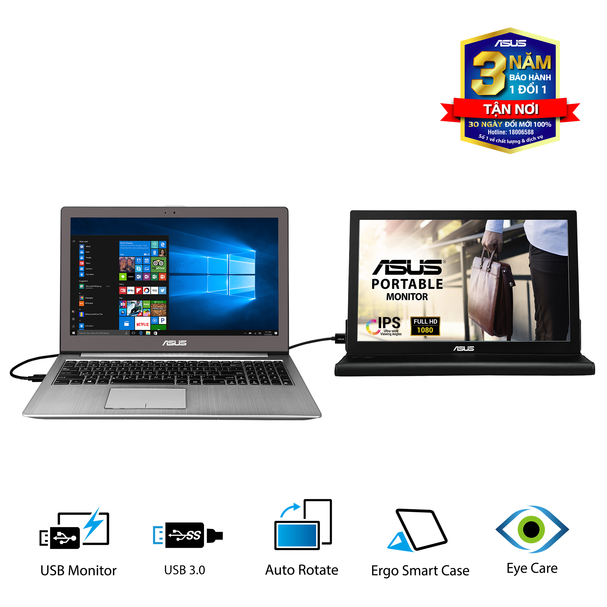 Màn Hình Di Động ASUS MB169B+ 15.6\