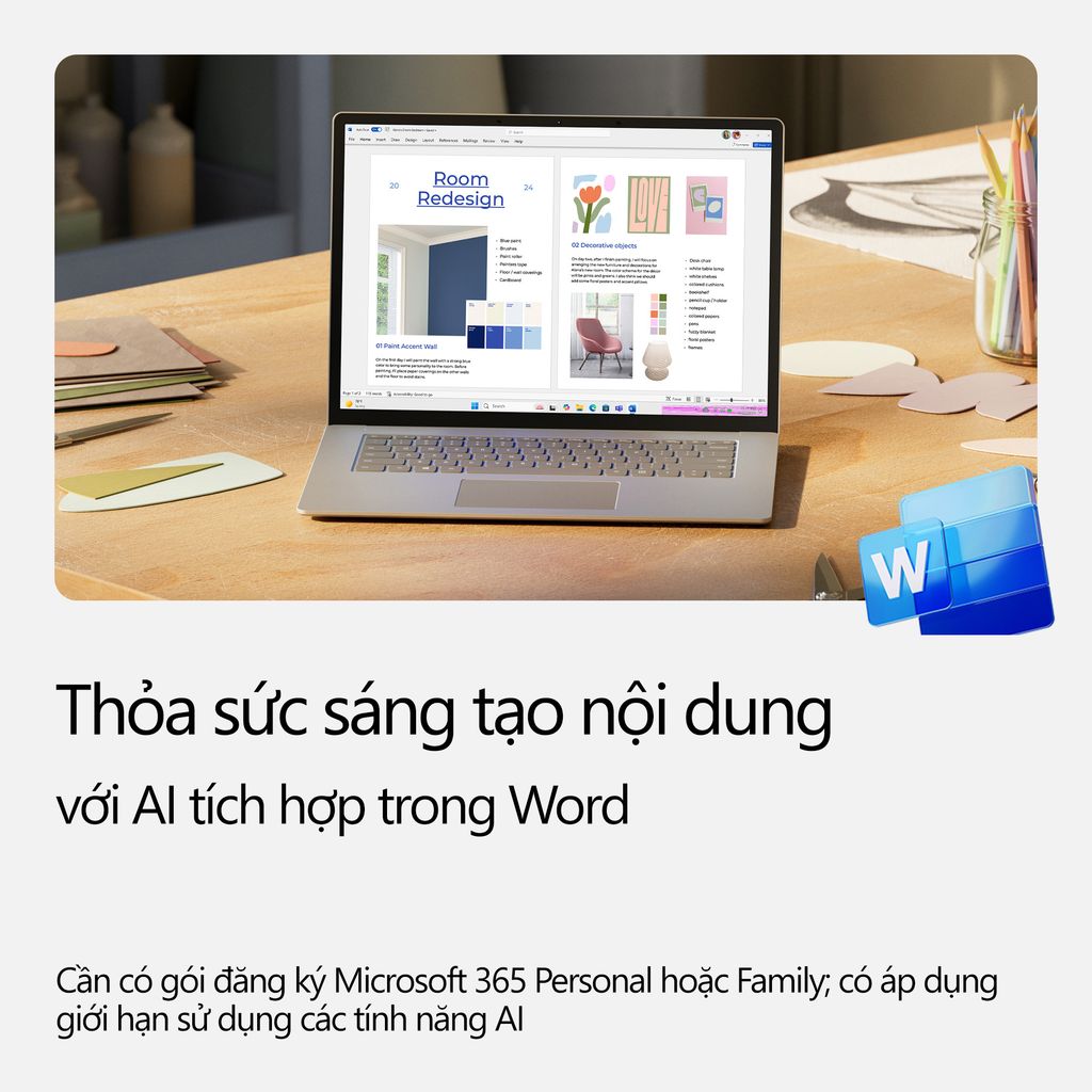[KEY GIA HẠN hoặc MUA MỚI - Ứng dụng có AI*] Phần mềm Microsoft 365 Personal (Dành cho 1 người) | 12 tháng | 1 TB OneDrive / người / 5 thiết bị (EP2-32409)