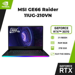 Laptop MSI GE66 Raider 11UG-210VN (i7-11800H | 16GB | 2TB | GeForce RTX™ 3070 8GB | 15.6' FHD 300Hz | Win 10)