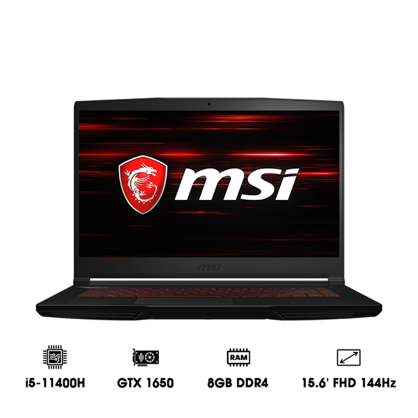 Laptop MSI GF63 Thin 11SC-664VN (i5-11400H | 8GB | 512GB | GeForce® GTX 1650 4GB | 15.6' FHD 144Hz | Win 11)