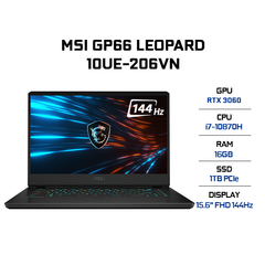 Laptop MSI GP66 Leopard 10UE-206VN (i7-10870H | 16GB | 1TB | VGA RTX 3060 6GB | 15.6