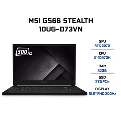 Laptop MSI GS66 Stealth 10UG-073VN (i7-10870H | 32GB | 2TB | VGA RTX 3070 8GB | 15.6