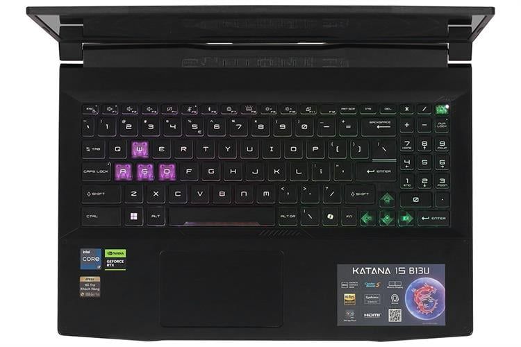 Laptop MSI Katana 15 B13UDXK-2269VN (i7-13620H | GeForce RTX™ 3050 6GB | 8GB | 1TB | 15.6' FHD 144Hz | Win 11)