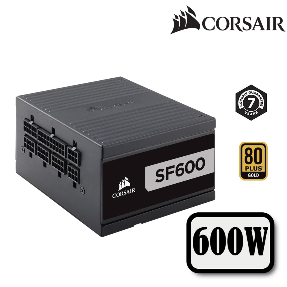 Nguồn máy tính Corsair SF600 Gold 80 Plus Gold - SFX Factor - Full Mo