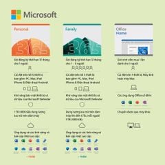 Key-Online Phần mềm Microsoft 365 Family (1 năm / 6 tài khoản / 30 thiết bị)