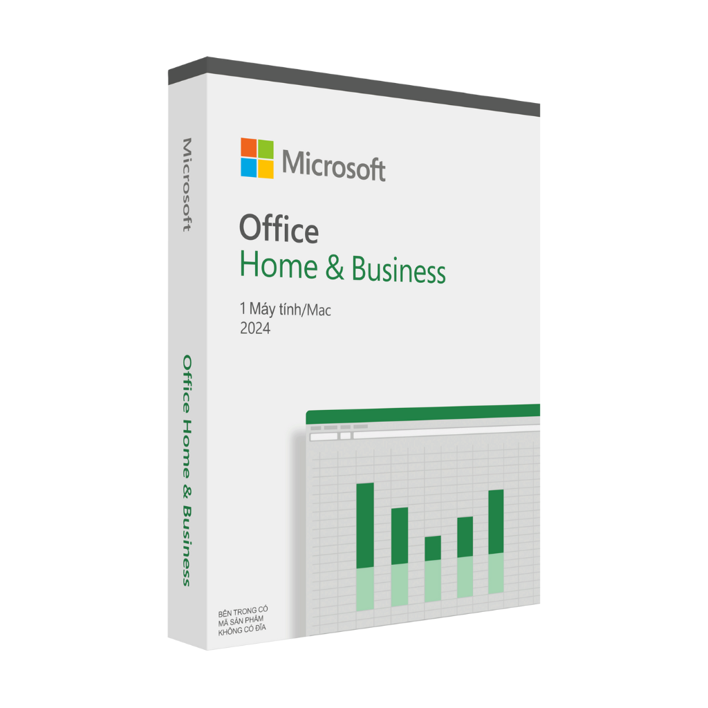 Phần mềm Office Home & Business 2024 bản quyền vĩnh viễn - Dành cho 1 người, 1 thiết bị - Word, Excel, PowerPoint - Outlook