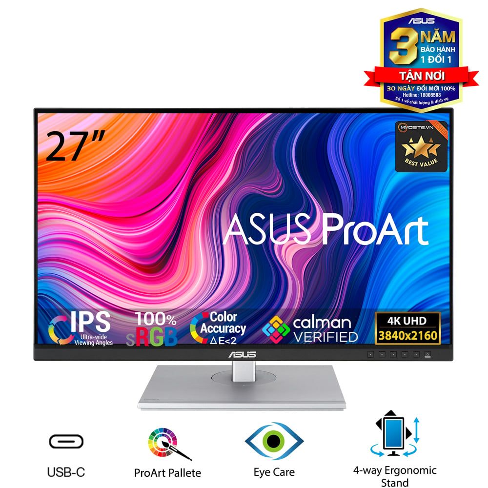 Màn hình ASUS ProArt PA279CV-J 27 inch 4K IPS Chuyên Đồ Họa