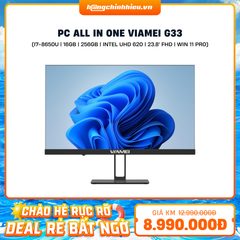 PC All In One Viamei G33 (i7-8650U | 16GB | 256GB | Intel UHD Graphics 620 | 23.8' FHD | Win 11 Pro)