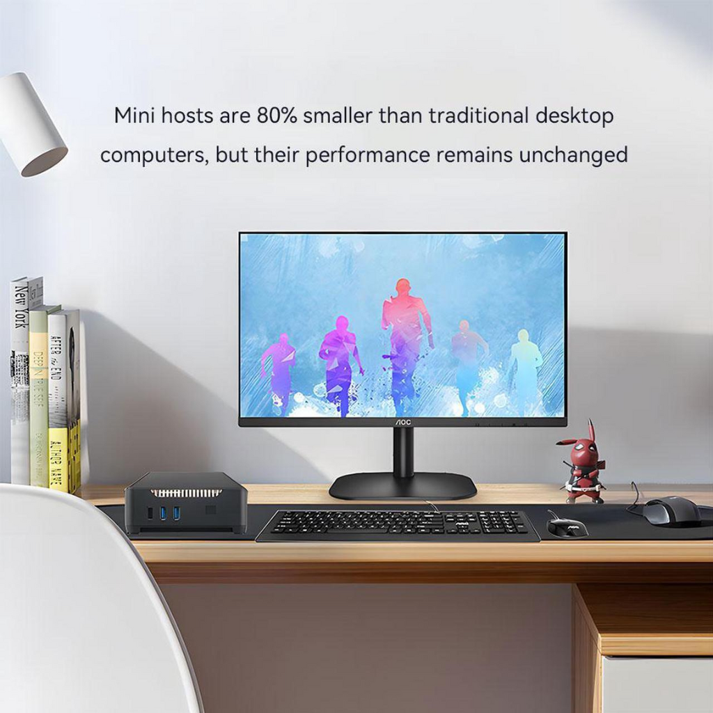 Combo PC Mini AOC M3 + Màn hình AOC 22B30HM23/74 (N100 | 8GB | 512GB | Wi-Fi 6 + Bluetooth | 21.45' FHD | Win 11 Pro)