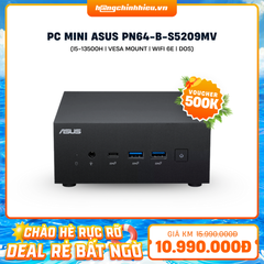PC Mini ASUS PN64-B-S5209MV (i5-13500H | VESA MOUNT | Wifi 6E | DOS)