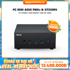 PC Mini ASUS PN64-B-S7210MV (i7-13700H | VESA MOUNT | Wifi 6E | DOS)