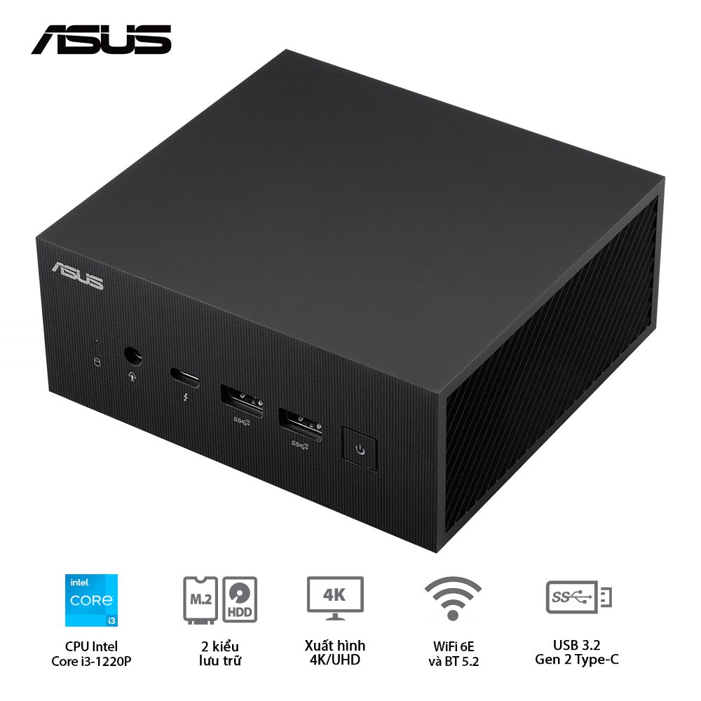Mini PC NUC Asus PN64 S3187MD (Intel Core i3-1220P | 8GB DDR5  | SSD 512GB | Intel UHD | WiFi 6E | Bluetooth 5.2)