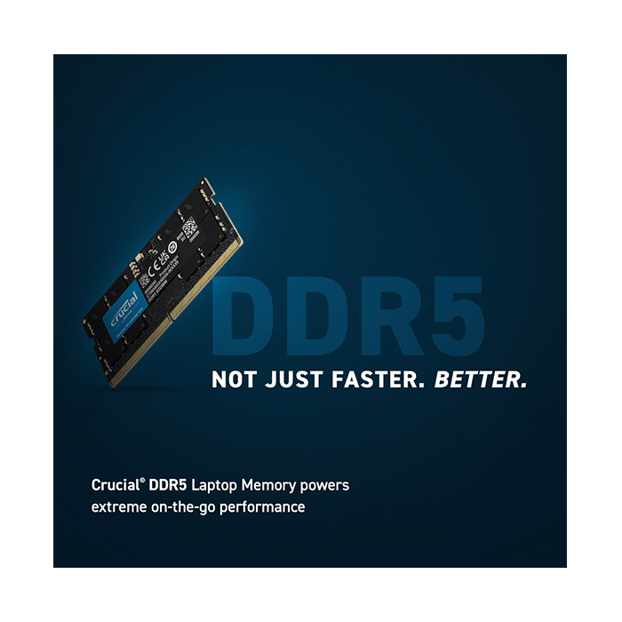 Ram Laptop Crucial DDR5 32GB Bus 5200MHz CL42-42-42 1.1V CT32G52C42S5