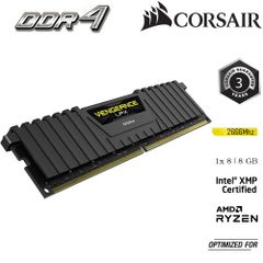 RAM PC CORSAIR VENGEANCE LPX 8GB DDR4 1x8G 2666MHz CMK8GX4M1A2666C16