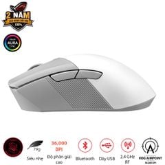 Chuột Gaming ASUS ROG Gladius III Wireless AimPoint White