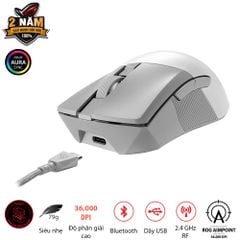 Chuột Gaming ASUS ROG Gladius III Wireless AimPoint White