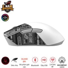 Chuột Gaming ASUS ROG Gladius III Wireless AimPoint White