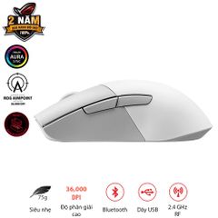 Chuột Gaming ASUS ROG Keris Wireless Aimpoint White