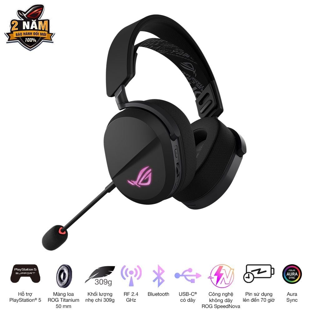 Tai nghe Gaming Asus ROG Pelta Wireless
