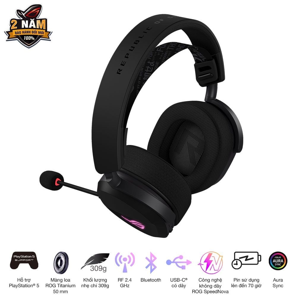 Tai nghe Gaming Asus ROG Pelta Wireless
