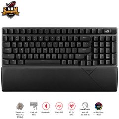 Bàn phím Gaming ASUS ROG Strix Scope II 96 Wireless NX Snow switch