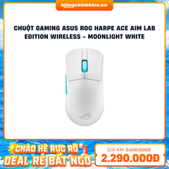 Chuột Gaming ASUS ROG Harpe Ace Aim Lab Edition Wireless - Moonlight White