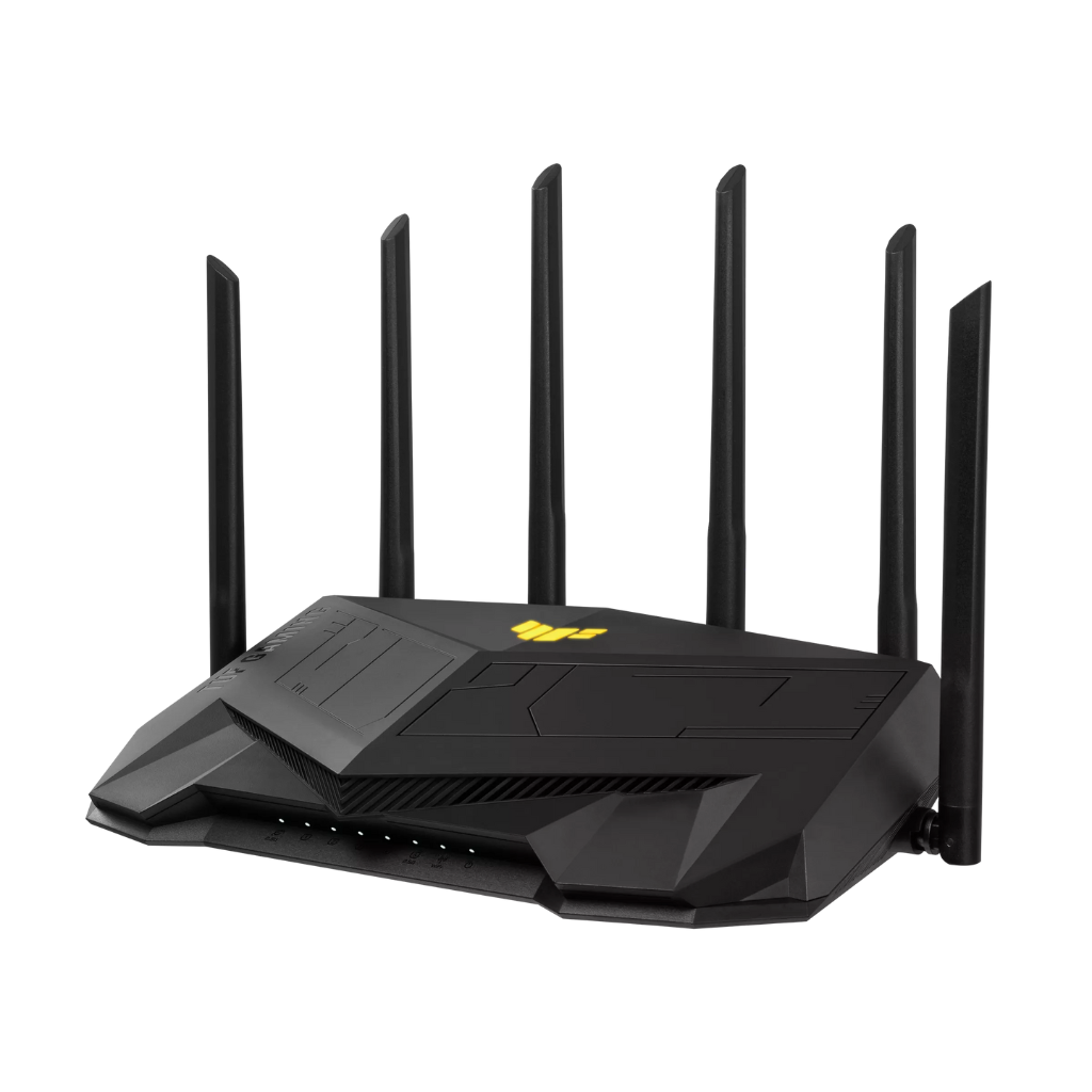 Router ASUS TUF Gaming AX6000 Wi-Fi 6 Băng Tần Kép (Chuẩn AX/ AX6000Mbps/ 6 Ăng-ten ngoài/ Wifi Mesh/ 80 User)