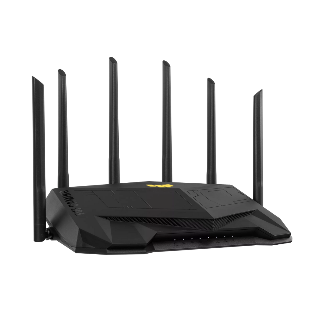 Router ASUS TUF Gaming AX6000 Wi-Fi 6 Băng Tần Kép (Chuẩn AX/ AX6000Mbps/ 6 Ăng-ten ngoài/ Wifi Mesh/ 80 User)