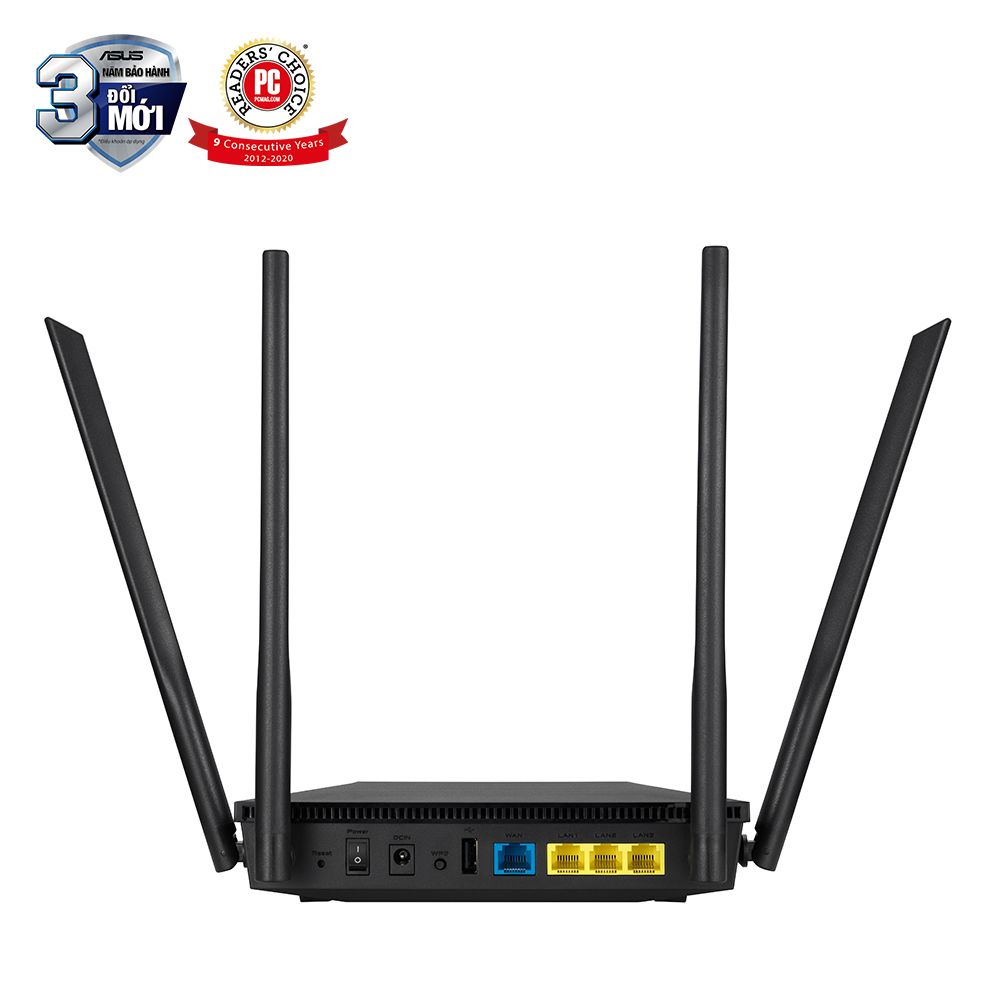Router ASUS RT-AX53U V2 Chuẩn AX1800 Băng tần kép
