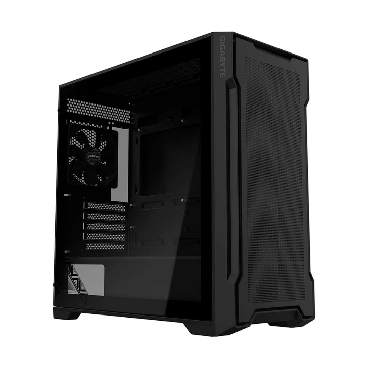 Vỏ Case máy tính Gigabyte C102G Glass Black GB-C102G (sẵn 2Fan black)