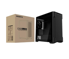 Vỏ Case máy tính Gigabyte C102G Glass Black GB-C102G (sẵn 2Fan black)