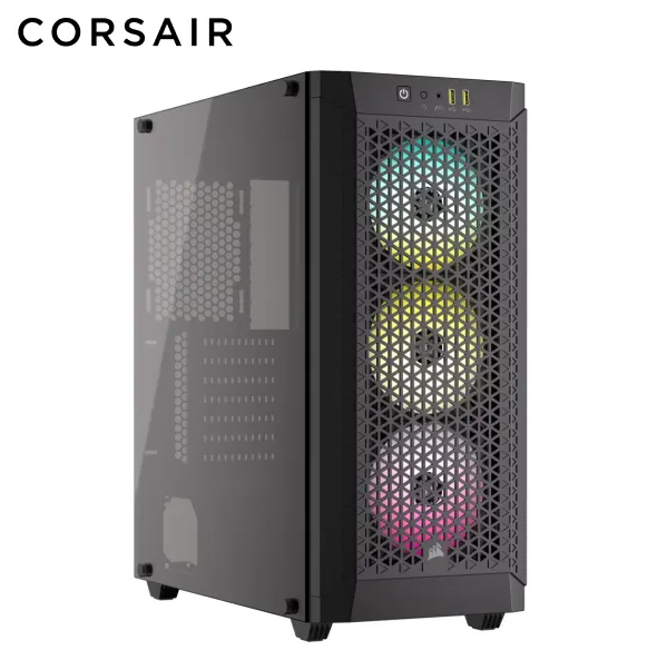 Vỏ case máy tính Corsair 480T RGB AIRFLOW Black (Sẵn 3Fan RGB)