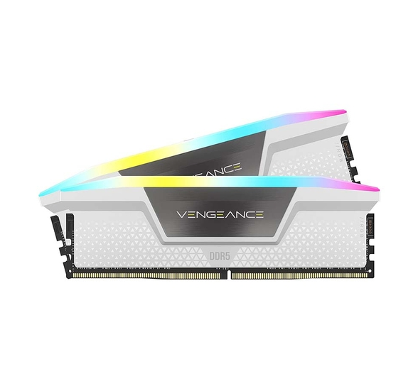 Ram PC Corsair Vengeance RGB 64GB (2x32GB) 5600 DDR5 White