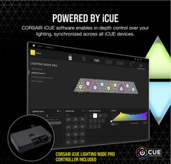 Bộ đèn chiếu sáng Corsair iCUE LC100 Smart Case Lighting Triangles Starter Kit (CL-9011114-WW)