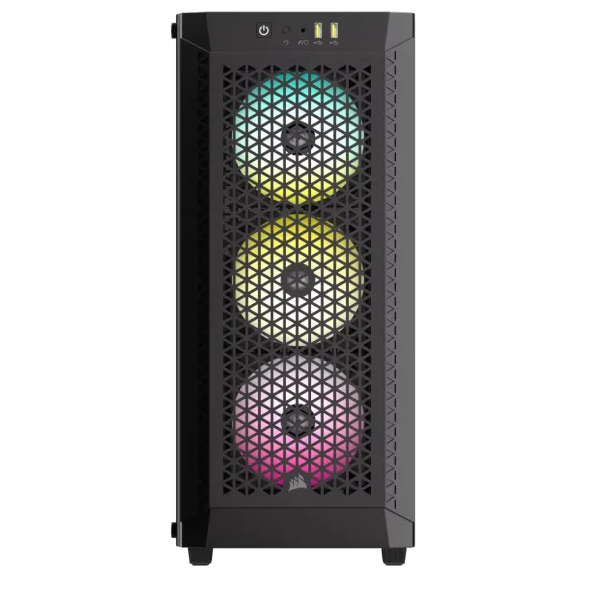 Vỏ case máy tính Corsair 480T RGB AIRFLOW Black (Sẵn 3Fan RGB)