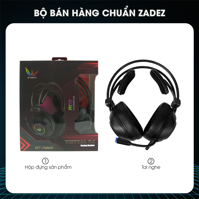 Tai nghe Gaming Zadez GT-326P RGB Âm thanh 7.1