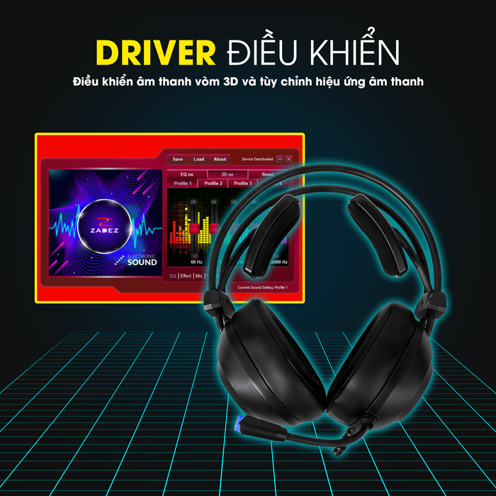 Tai nghe Gaming Zadez GT-326P RGB Âm thanh 7.1