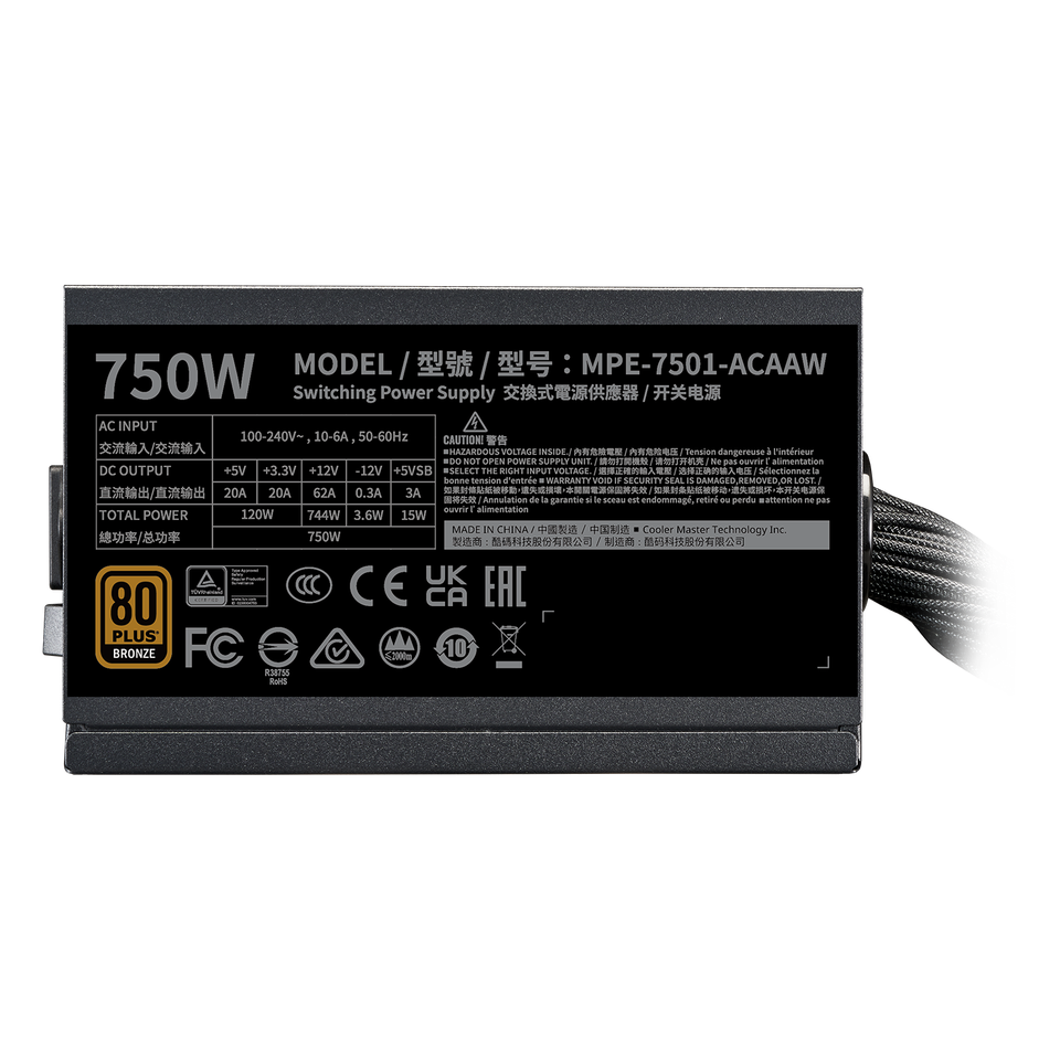 Nguồn máy tính MWE BRONZE 750 V3