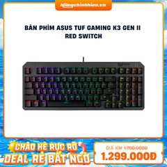 Bàn phím ASUS TUF Gaming K3 Gen II Red Switch