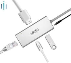 Cáp UNITEK Type-C -> USB (3.0)/HDMI /LAN+Nguồn Unitek Y9117