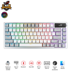 Bàn phím ASUS ROG Azoth NX Storm White