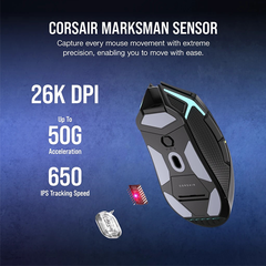 Chuột không dây Corsair NIGHTSABRE RGB (CH-931B011-AP)